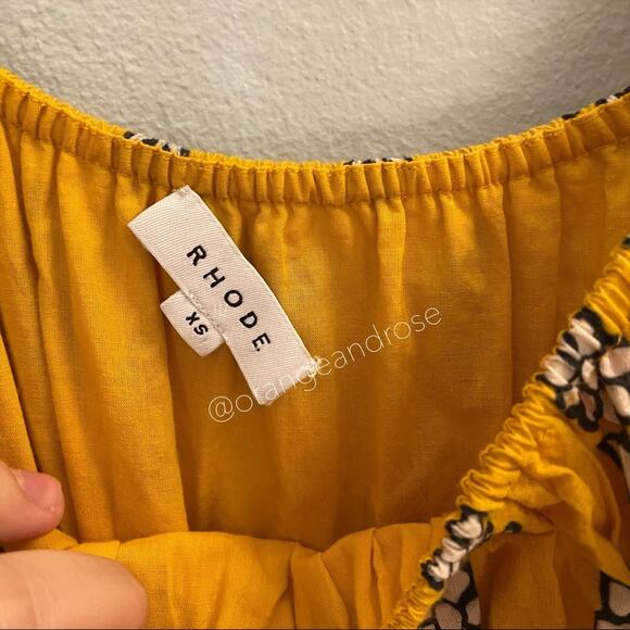 RHODE Yellow Frida Maxi Dress XS - Picture 3 of 16